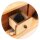 Holz R&auml;ucherofen mit Pantoffeln und Katze, L/B/H ca. 14 x 7,5 x 15 cm, Farbe &uuml;ber Dropdown Men&uuml; w&auml;hlbar.