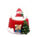 Mini-Schneekugeln mit Schneemann, Weihnachtsmann und Elch...