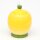 ***Dolomite Zucker- Marmeladendose mit L&ouml;ffel, Motiv: Sonnenblume in gelb / gr&uuml;n, Gr&ouml;&szlig;e ca. 9 x 9 x 11,3 cm.