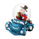 Dekohelden24 Kinder-Schneekugel, lustige Cars in blau,...