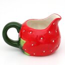 Keramik Sahnek&auml;nnchen als Erdbeer