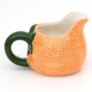 Keramik Sahnek&auml;nnchen als Orange
