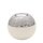 Edler moderner Deko Designer Keramik Teelichthalter in silber-grau wei&szlig;