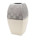 Edle moderne Deko Designer Keramik Vase quadratisch in...