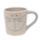 Keramik Tasse / Pott / Topf mit Henkel, als Katze,...