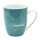 Kaffeebecher / Tasse aus Porzellan, Motiv: Genie&szlig;e den Moment. Gr&ouml;&szlig;e H/&Oslash;: 9,8 x 8,2 cm, Fassungsverm&ouml;gen 250 ml, Sp&uuml;lmaschinengeeignet.