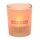 Windlichtglas mit Motiv auf einer transparenten Banderole, inkl. 1 Teelicht, H/&Oslash;: 6,5 x 6 cm, Motiv: Nimm das Leben leicht.