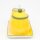 Dolomite Zuckerdose mit L&ouml;ffel, Milchk&auml;nnchen und Platte als 3er Set, Motiv: Sonnenblume in gelb / gr&uuml;n, Gr&ouml;&szlig;e ca. 19 x 10,5 cm.