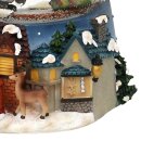 Schneekugel Weihnachtsmann mit Spielwerk, Melodie: Santa is coming to town Ma&szlig;e H/B / &Oslash; Kugel: ca. 14,5 x 11 cm/&Oslash; 10 cm.