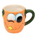Keramik Kaffeebecher - Tasse als Orange Gr&ouml;&szlig;e...