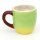 Keramik Kaffeebecher - Tasse als Apfel Gr&ouml;&szlig;e H/&Oslash;: 9 x 12 cm