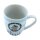 ***Kaffeebecher / Tasse aus Porzellan, Motiv: Moin. Gr&ouml;&szlig;e H/&Oslash;: 9,8 x 8,2 cm, Fassungsverm&ouml;gen 250 ml, Sp&uuml;lmaschinengeeignet.