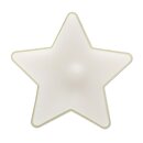 Windlicht mit 7 Sterne Teelichter in wei&szlig;, Ma&szlig;e des Windlichtes B/H/T 13 x 13 x 13 cm