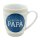 Kaffeebecher / Tasse aus Porzellan mit Motiv Beste Mama/Bester Papa, H / &Oslash; ca. 9,5 x 8 cm