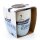 Kaffeebecher / Tasse aus Porzellan, Motiv: Zuhause ist wo der Anker f&auml;llt. Gr&ouml;&szlig;e H/&Oslash;: 9,8 x 8,2 cm, Fassungsverm&ouml;gen 250 ml, Sp&uuml;lmaschinengeeignet.