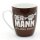 Kaffeebecher / Tasse aus Porzellan, Motiv: Der Mann der alles kann. Gr&ouml;&szlig;e H/&Oslash;: 9,8 x 8,2 cm, Fassungsverm&ouml;gen 250 ml, Sp&uuml;lmaschinengeeignet.
