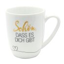 Kaffeebecher / Tasse aus Porzellan, Motiv: Sch&ouml;n,...