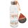 Trinkflasche aus Glas f&uuml;r umweltbewusste Genie&szlig;er, Fassungsverm&ouml;gen 400 ml, H/&Oslash; 19 x 6,5 cm, Motiv: Camping