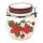 Aromadose / Keksdose / Vorratsdose mit Erdbeere-Relief, Gr&ouml;&szlig;e ca. 12,5 x 11,5 x 12,5 cm.