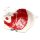 Keramik Schale - Dekoteller als Elch mit rotem Pullover, L/B/H 22 x 17 x 6 cm
