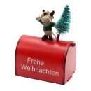 3er Set Mini Briefkasten aus Metall - Schneemann, Elch...