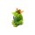 Lustiger Deko-Frosch mit goldener Krone/ Froschk&ouml;nig, aus Keramik, in gr&uuml;n, f&uuml;r Heim, Garten, Terrasse oder Teich, Gr&ouml;&szlig;e: L/B/H ca. 9 x 16 x 12 cm