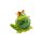 Lustiger Deko-Frosch mit goldener Krone/ Froschk&ouml;nig, aus Keramik, in gr&uuml;n, f&uuml;r Heim, Garten, Terrasse oder Teich, Gr&ouml;&szlig;e: L/B/H ca. 9 x 16 x 12 cm