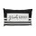 Kissen / Kuschelkissen mit Bezug aus 100% Baumwolle in schwarz-wei&szlig; gestreift, L / B / H: 40 x 13 x 23 cm. Motiv: Gl&uuml;ckskissen