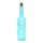 Deko-Glasflasche / Lichterflasche LED-Flasche Happy birthday mit 5 LEDs in blau, L/B/H 7 x 7 x 29 cm.