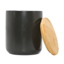 Vorratsdose / Utensiliendose/ Dose aus Keramik mit Bambusdeckel, verschiedene Ausf&uuml;hrungen