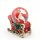 Schneekugel Santa im rotem Weihnachtsschlitten, L/B/H/&Oslash; Kugel 7 x 4,5 x 7 cm &Oslash; 4,5 cm