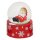 Mini-Schneekugel Weihnachtsmann / Teddyb&auml;r im 2er Set, Ma&szlig;e H/B/&Oslash; Kugel: ca. 5 x 3,5 cm/ &Oslash; 3,5 cm.