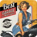 Nostalgic Art - Best Garage, Yellow - Untersetzer 9x9cm
