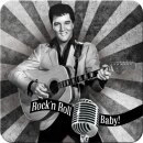 Nostalgic Art - Elvis, Rockn Roll Baby - Untersetzer 9x9cm