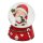 Mini Schneekugel, winkender Weihnachtsmann, Ma&szlig;e H/B/&Oslash; Kugel: ca. 6,5 x 5 cm/ &Oslash; 4,5 cm.