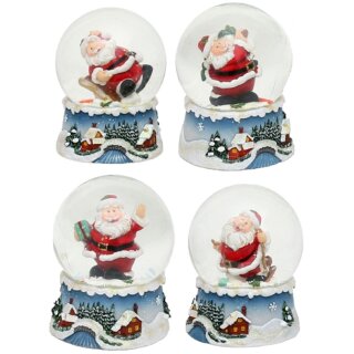 Schneekugel mit Weihnachtsmann, Ma&szlig;e H/B/&Oslash; Kugel: ca. 9 x 6,5 cm/ &Oslash; 6,5 cm